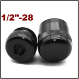 Maglite  CC Cell Cap Set 1/2-28 Aluminum End Caps Black